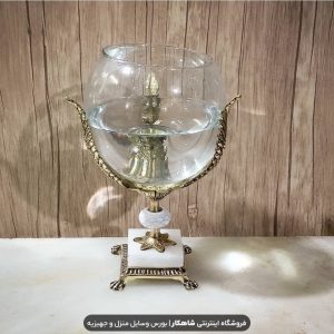 تنگ ماهی برنزی مدل پایه سنگ سفید